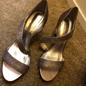 Silver Heels- NEVER been worn